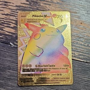 Pokemon Pikachu VMAX Gold Card